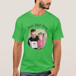 Bester VATER Jeden Upload Ihres quadratischen Foto T-Shirt
