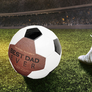 Bester Vater jemals braunes Leder Vatertag Liebe S Fußball