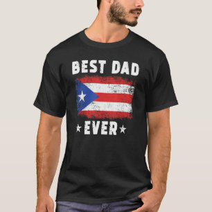 Bester Vater jemals Puerto Rico Flag Bester Vater T-Shirt