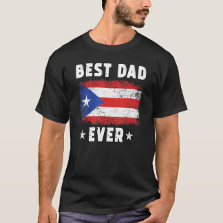 Bester Vater jemals Puerto Rico Flag Bester Vater T-Shirt
