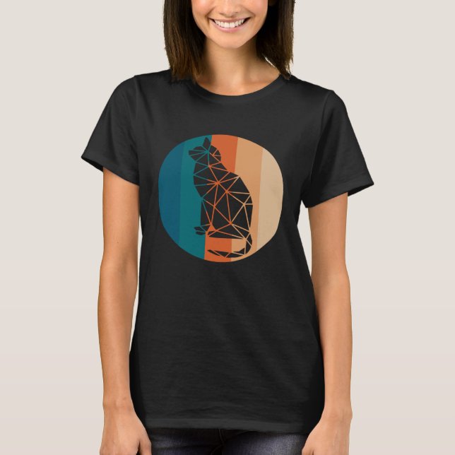 Bester Vater Katze je Katze Daddy Retro Katze Vint T-Shirt (Vorderseite)
