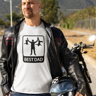 Bester Vater - Lustiges Geschenk für Papa - Erzieh T-Shirt