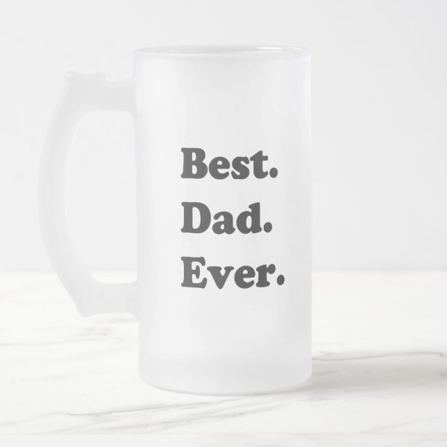Bester Vater Mattglas Bierglas (Links)