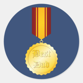 Bester Vater-Medaille Brooch Vatertag Runder Aufkleber