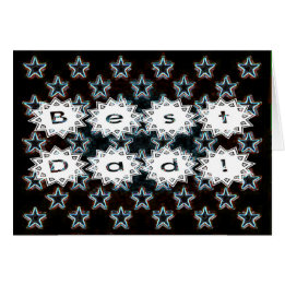 Bester Vater mit Neon Stars