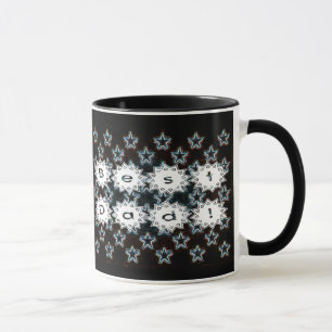 Bester Vater mit Neon Stars Tasse
