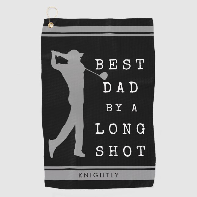 BESTER VATER NACH EINEM LANGEN SCHUB Personalisier Golfhandtuch (Vorderseite)