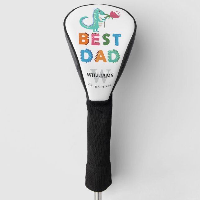 Bester Vater nach Golf Head Cover Headcover (Vorderseite)