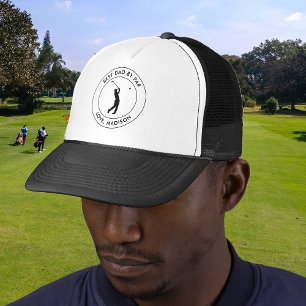 Bester Vater nach Par benutzerdefinierten Golfer N Truckerkappe