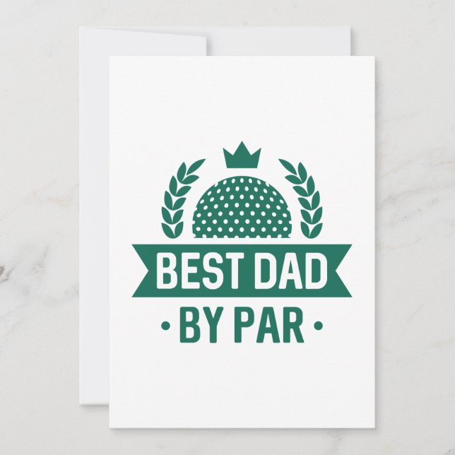 Bester Vater nach Par Dankeskarte (Vorderseite)
