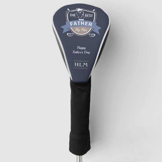 Bester Vater nach Par Golf Head Cover Golf Headcover (Vorderseite)