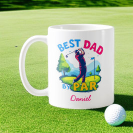 Bester Vater nach Par | Golf Lover Vatertag Kaffeetasse