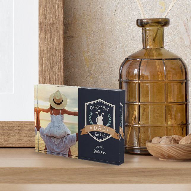 Bester Vater nach Par | Golf Vater Fotoblock (Von Creator hochgeladen)