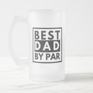 Bester Vater nach Par Golf Vatertag  Mattglas Bierglas