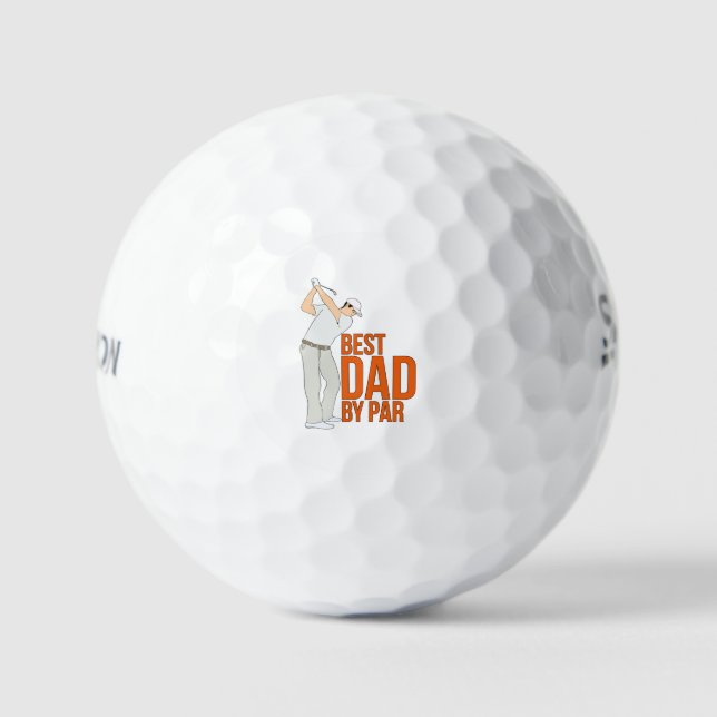 Bester Vater nach Par Golfball (Vorderseite)