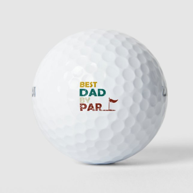 Bester Vater nach Par Golfball (Vorderseite)
