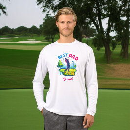 Bester Vater nach Par | Golfing Vater Vatertag Tri-Blend Shirt