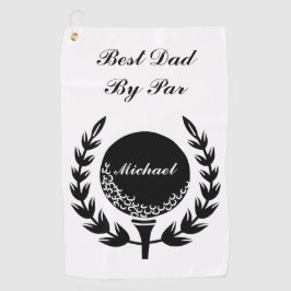 Bester Vater nach Par Individuelle Name Classic Golfhandtuch