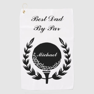 Bester Vater nach Par Individuelle Name Classic Golfhandtuch