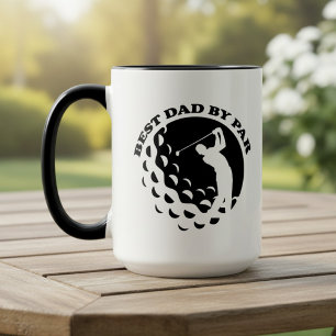 Bester Vater nach Par Modernes Golfspiel Tasse