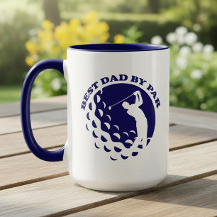 Bester Vater nach Par Modernes Golfspiel Tasse