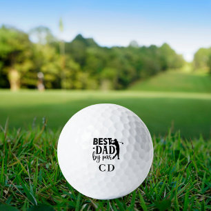 Bester Vater nach Par-Monogramm-Initialen Golfball
