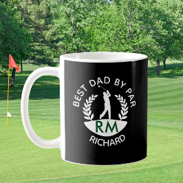 BESTER VATER NACH PAR-MONOGRAMM NAME KAFFEETASSE