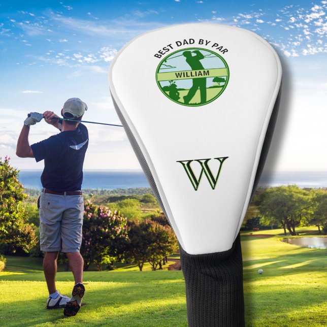 BESTER VATER NACH PAR NAME CUSTOM MONOGRAM GOLF HEADCOVER (Von Creator hochgeladen)