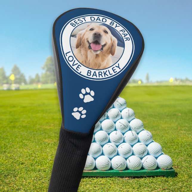 Bester Vater nach Par Personalisiert Hunde Foto Golf Headcover (Von Creator hochgeladen)