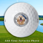 Bester Vater nach Par Personalisiert Hunde Foto Golfball<br><div class="desc">Bester Vater Par ... Zwei Ihrer Lieblingssachen, Golf und Ihr Hund ! Jetzt kannst du deinen besten Freund mitnehmen, während du 18 Löcher spielst. Passen Sie diese Golfbälle und das passende Golfzubehör mit Ihren Hunden Lieblings-Foto und Namen an. Gutes Geschenk für alle Golf- und Hundefreunde, vom Hund ! COPYRIGHT ©...</div>