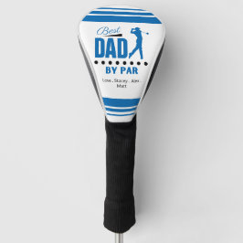 Bester Vater nach PAR Retro Schriftart Golf Headcover