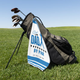 Bester Vater nach PAR Retro Schriftart Golfhandtuch