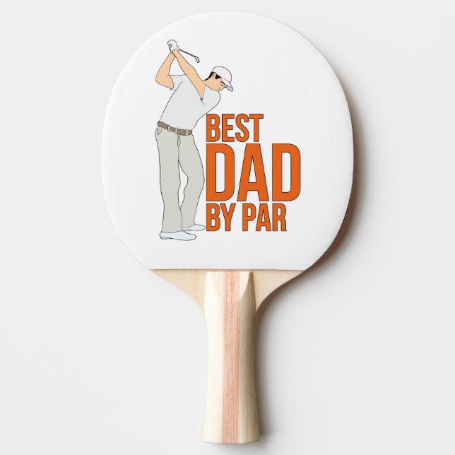 Bester Vater nach Par Tischtennis Schläger (Vorderseite)