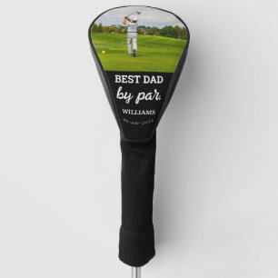 Bester Vater nach Par Vatertag Custom Foto Golf He Golf Headcover