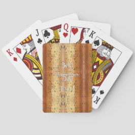 Bester Vater nicht Fisherman je Brown Foreut Skin Spielkarten