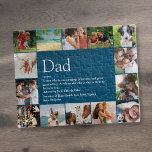 Bester Vater Papa Pater Definition 14 Foto Blau<br><div class="desc">14 Foto Collage Puzzle für Sie zu personalisieren für Ihre besondere Papa, Papa, Papa oder Vater, um ein einzigartiges Geschenk für Vatertag, Geburtstage, Weihnachten oder jeden Tag, den Sie gewollt, um zu zeigen, wie viel er für Sie bedeutet. Eine perfekte Art, ihm zu zeigen, wie phantastisch er jeden Tag ist....</div>