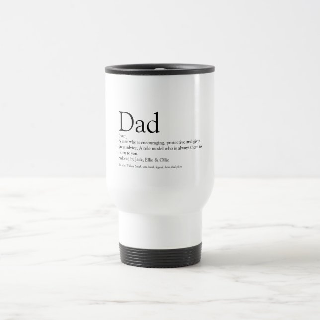 Bester Vater, Papa, Vater je Definition Spaß Reisebecher (Mittel)
