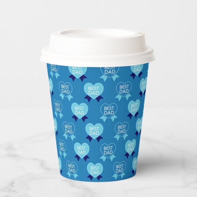 Bester Vater Pappbecher (Vorderseite)