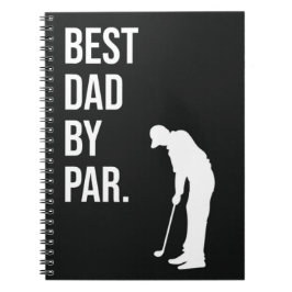 Bester Vater Par Funny Black Golf Geschenke für de Notizblock