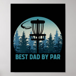 Bester Vater Par Funny Disc Golf Frisbee Golfer Di Poster
