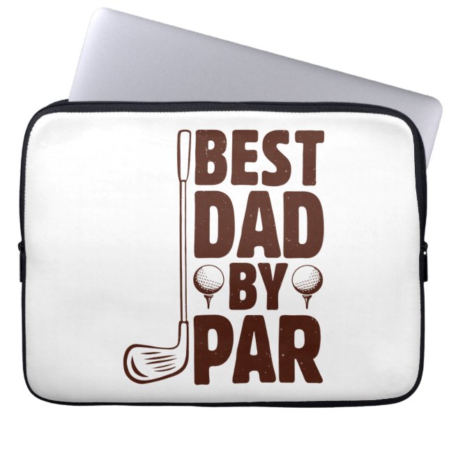 Bester Vater Par Golf Vater Laptopschutzhülle (Vorderseite)