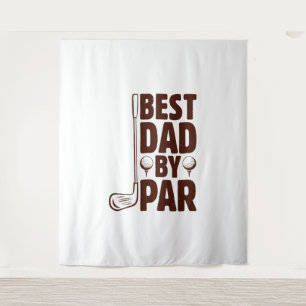 Bester Vater Par Golf Vater Wandteppich