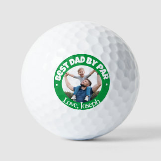 Bester Vater par personalisiert Green Golfbälle
