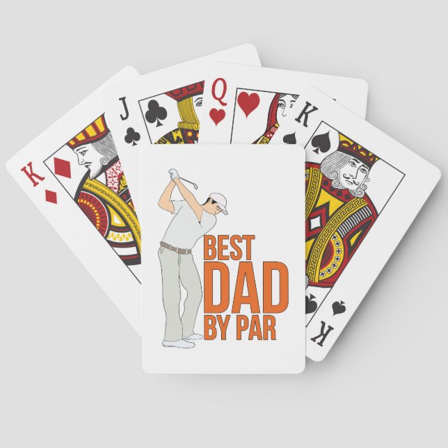 Bester Vater Par Spielkarten (Rückseite)