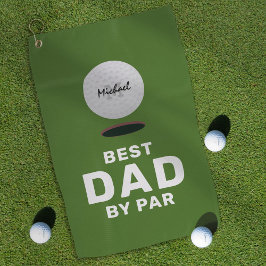 Bester Vater Par Vatertag Name Golf Handtuch