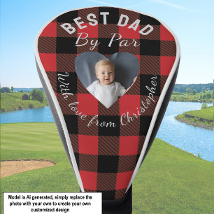 Bester Vater Par-Vorlage Individuelles Kinderfoto  Golf Headcover