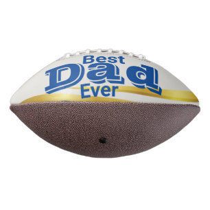 Bester Vater Pater Blue Custom Foto Football