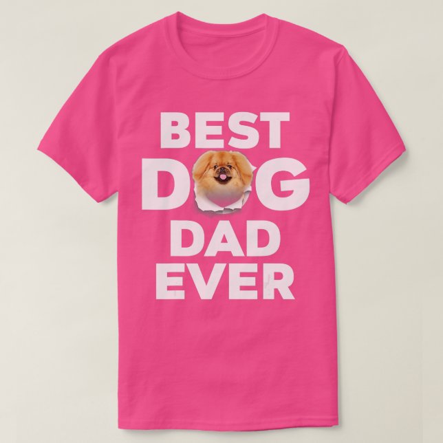 Bester Vater Pekingese Liebhaber T-Shirt (Design vorne)