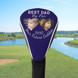 Bester Vater per Par 2 Kinder Fotocollage Golfer G Golf Headcover