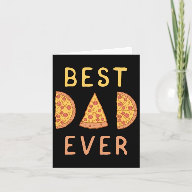 Bester Vater Pizza Lover Fathers Day Karte (Vorderseite)